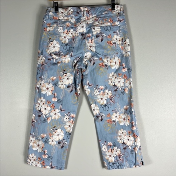 Nine West Pants - Nine West Women’s Floral Cotton Stretch Capris size 14